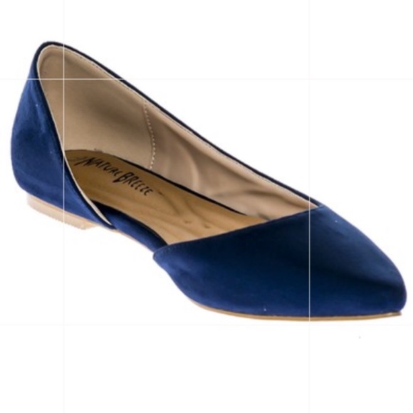 RESTOCKED Nature Breeze navy blue pointy toe Flat - Picture 4 of 7